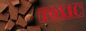 Schokolade mit der Aufschrift "Toxic"